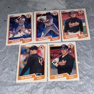 🎇FLEER🚨ORIOLES🐧1️⃣9️⃣9️⃣0️⃣BASEBALL⚾️TRADING CARDS